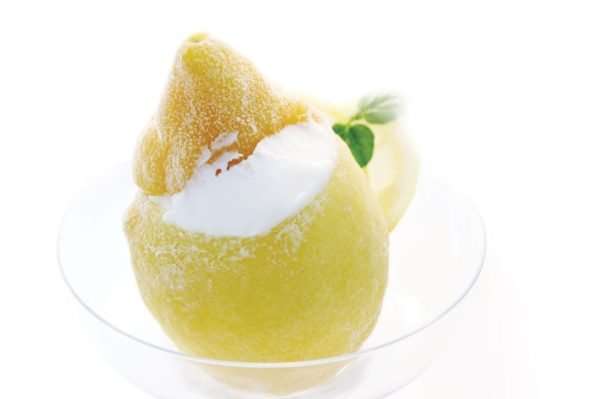 Whole fruit Lemon sorbet