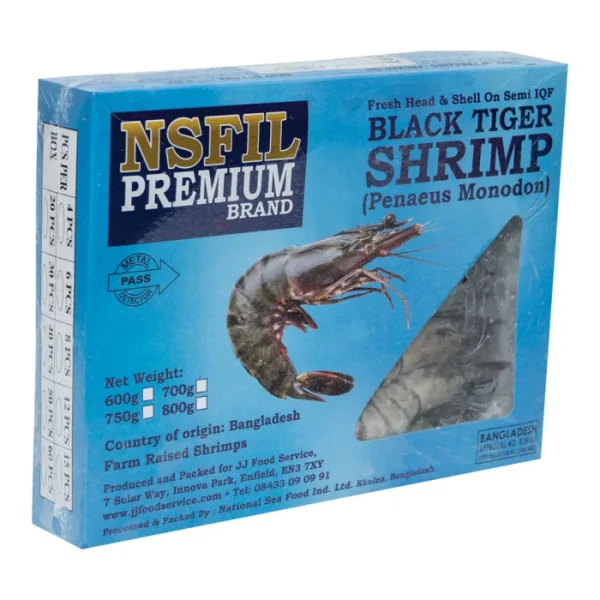 IQF Raw HOSO Black Tiger Prawns(16/20) - Image 2