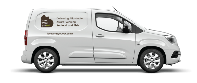 Distributor van for Love What You Eat food company
